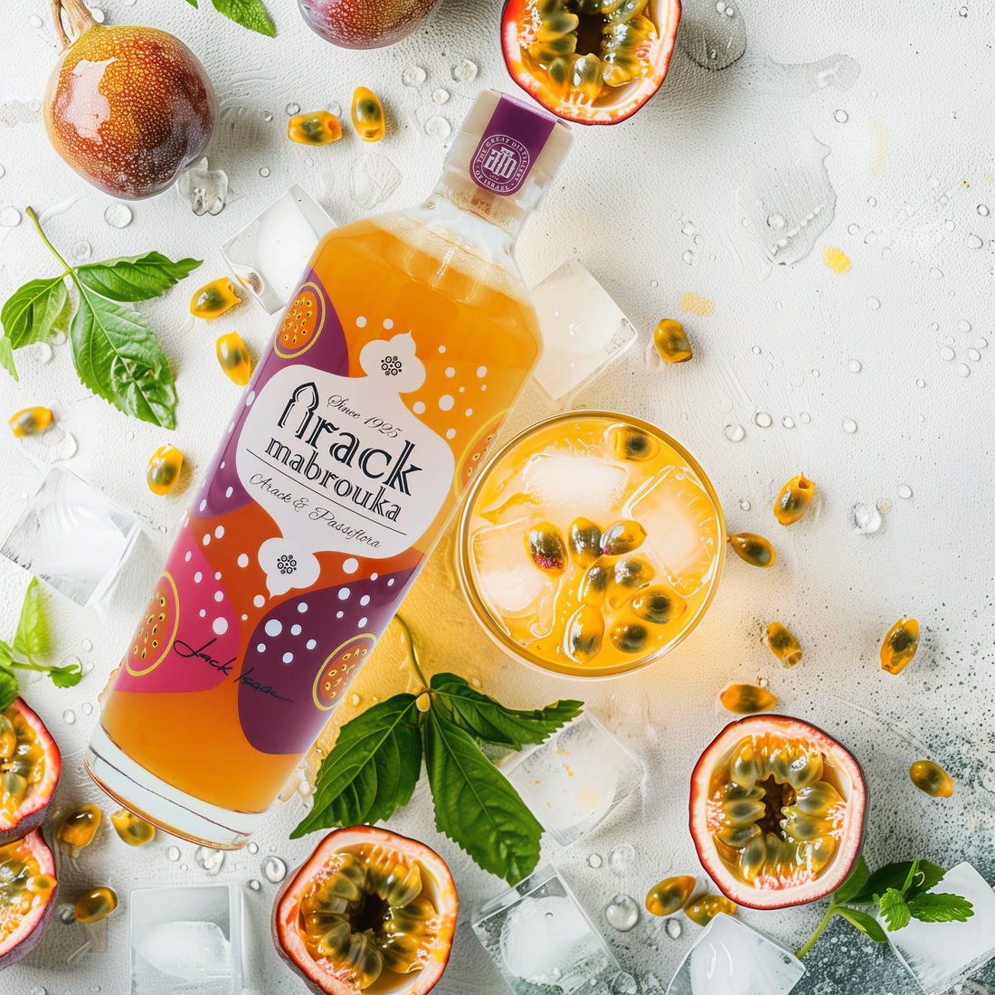 Passion fruit cocktail